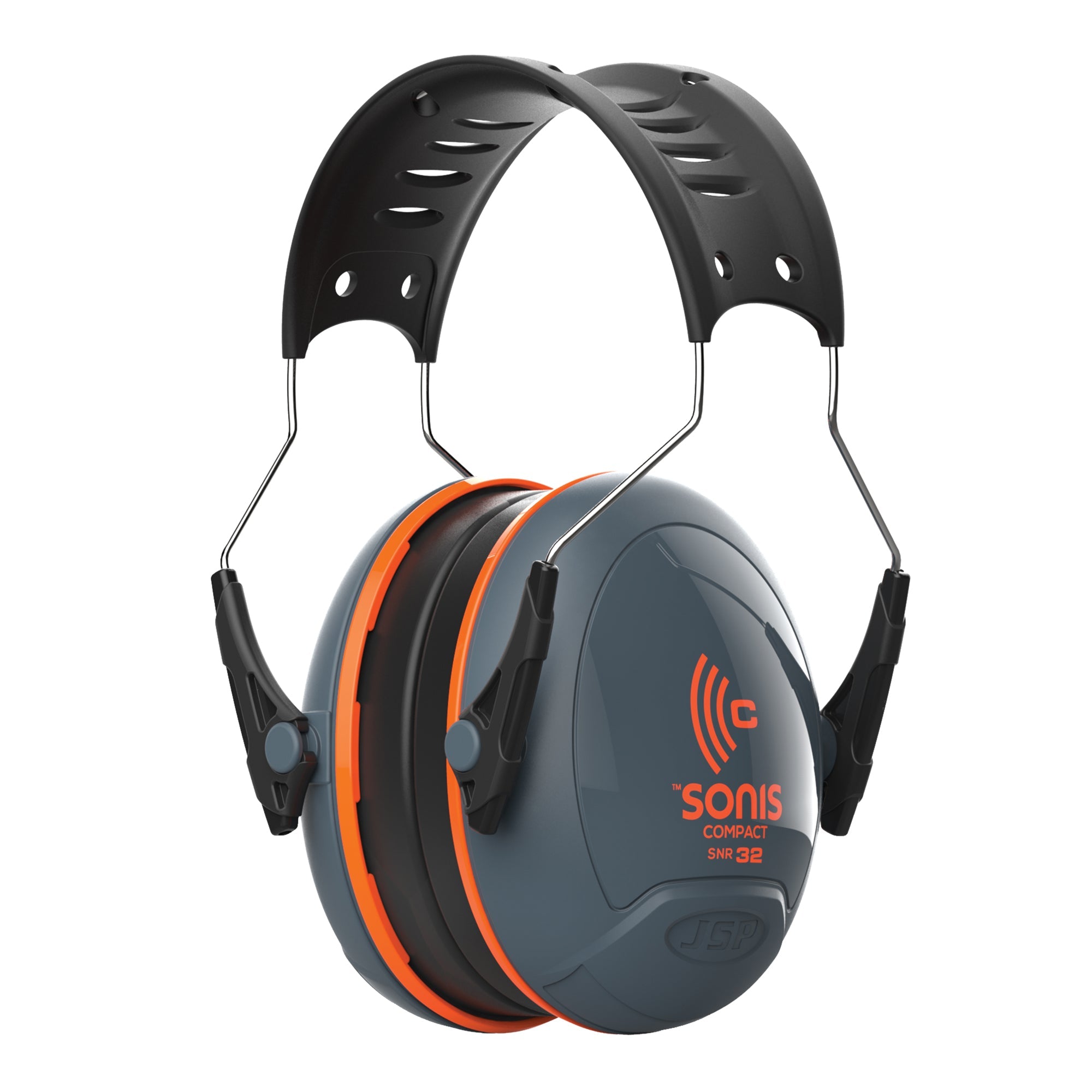 JSP Sonis Compact Low Profile Adjustable Ear Defenders - 32dB SNR