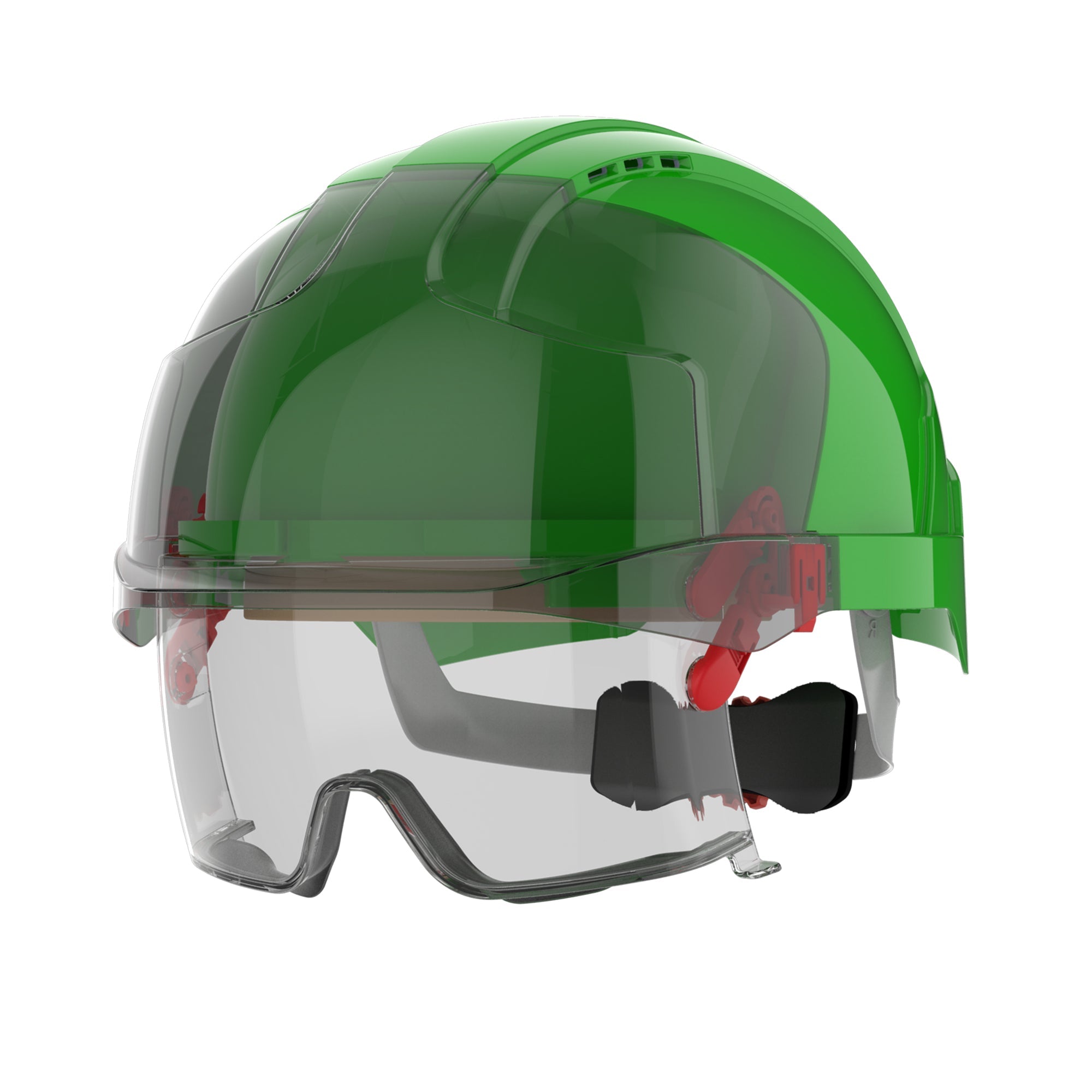 JSP EVO VISTAlens Safety Helmet with Integrated Eyewear