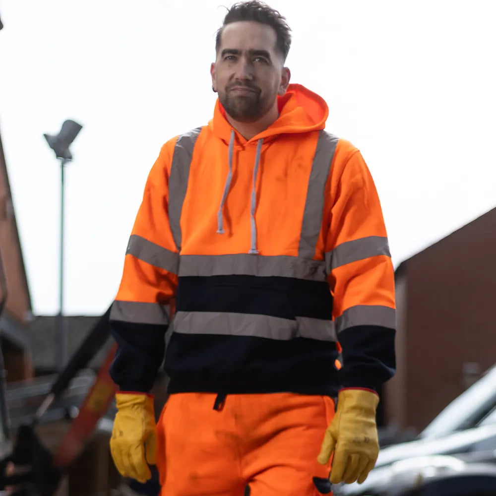 Unbreakable Sherman Orange/Navy Hi Viz Hoody GORT