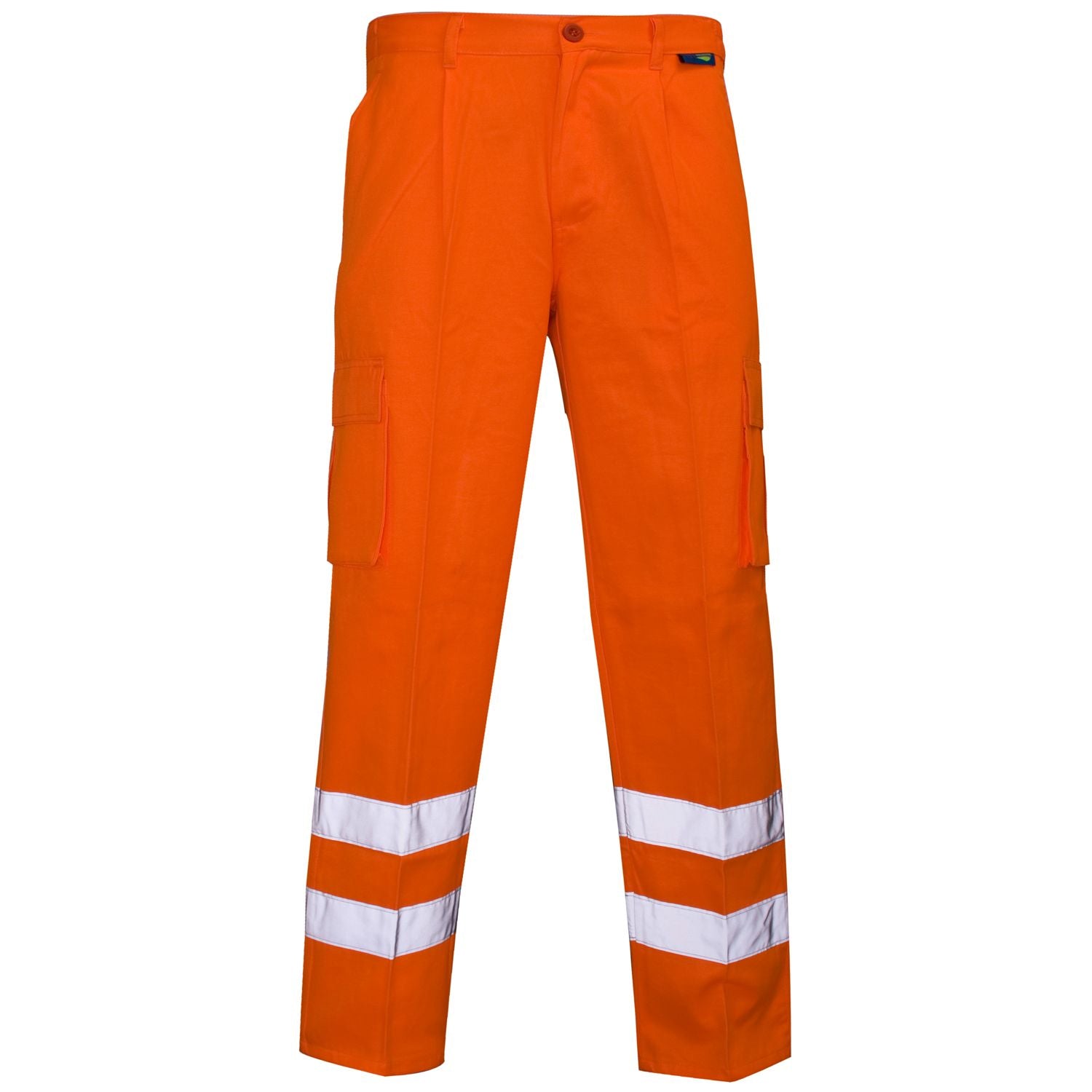 Supertouch Hi Vis Orange Combat Trousers Ankle Band - Regular