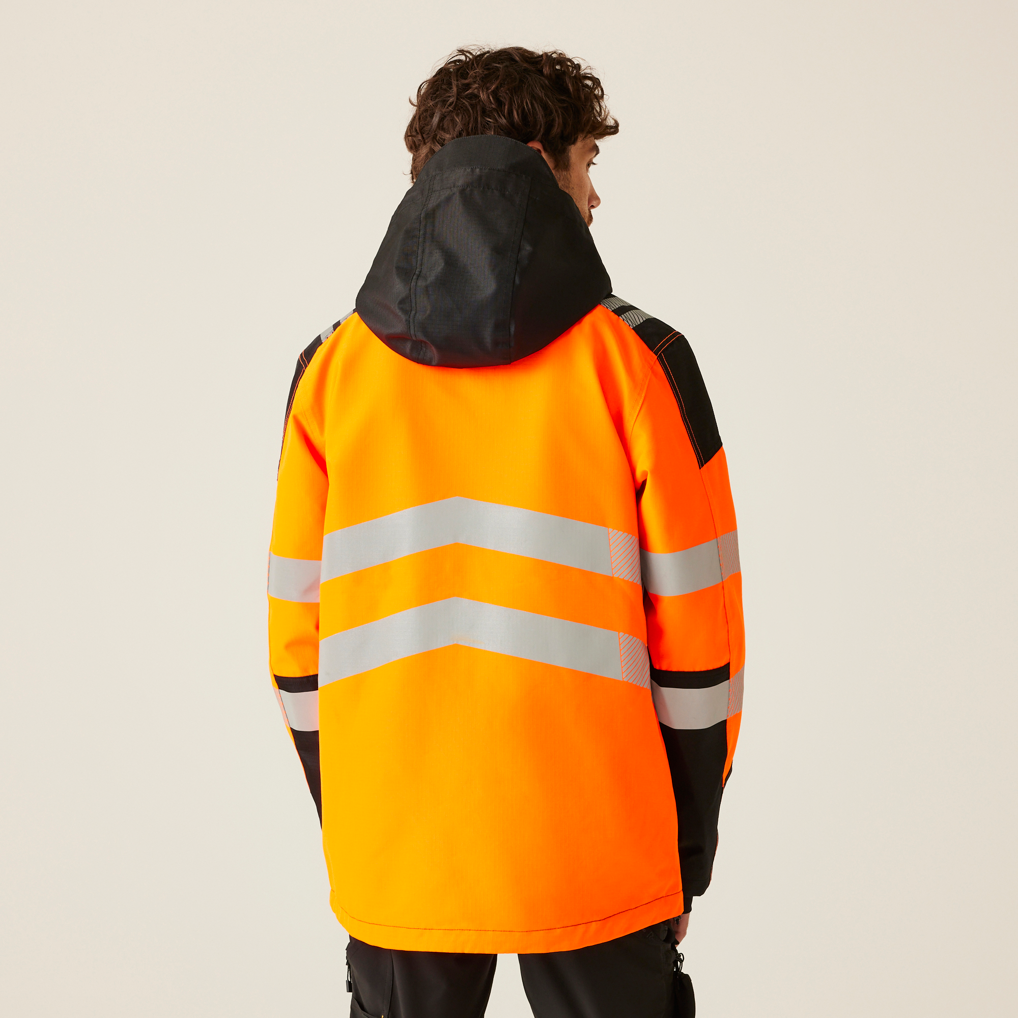 Regatta Professional Mens Hi-VIS X-PRO Waterproof Shell Jacket - Class 2