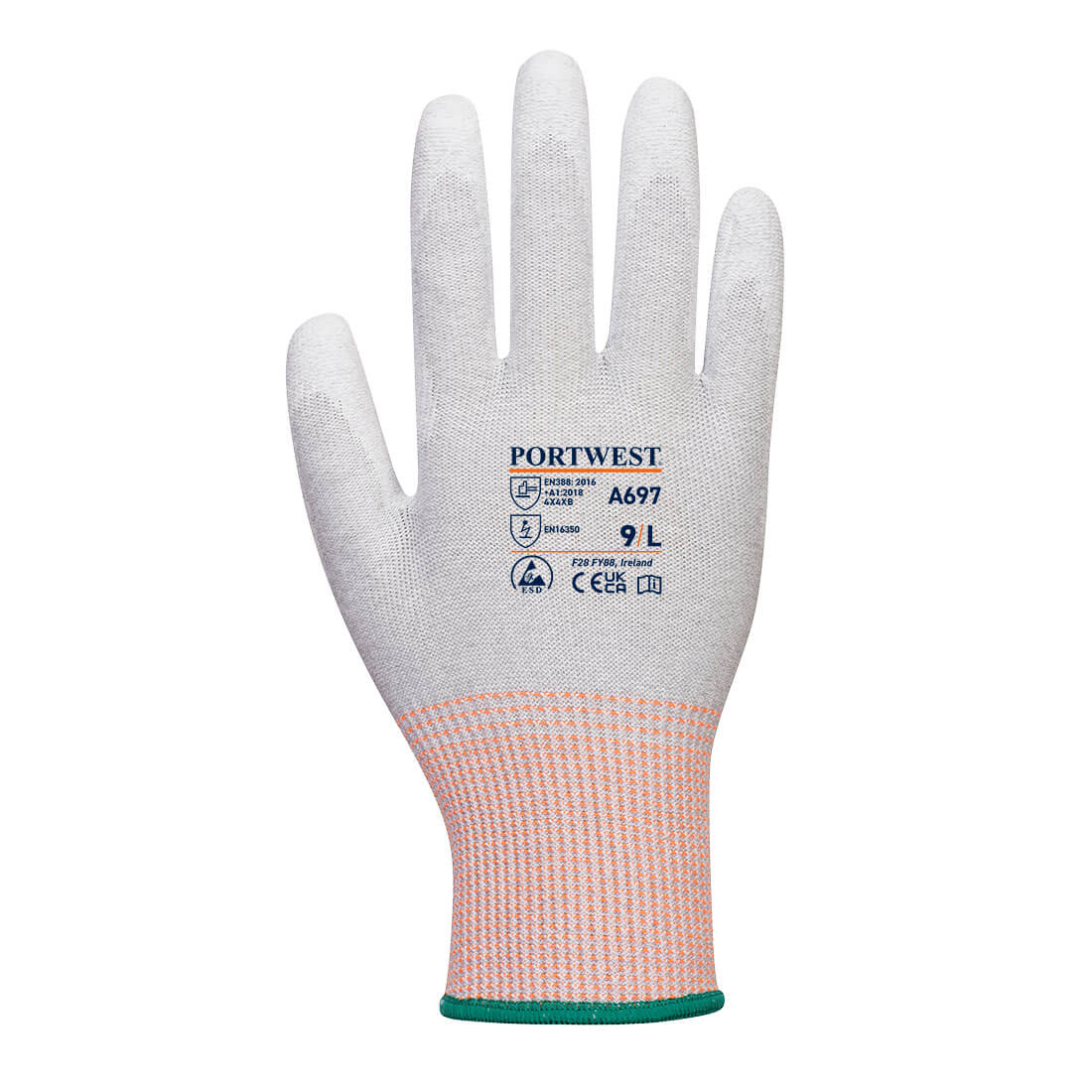 Portwest LR13 ESD PU Palm Glove - 12 Pack