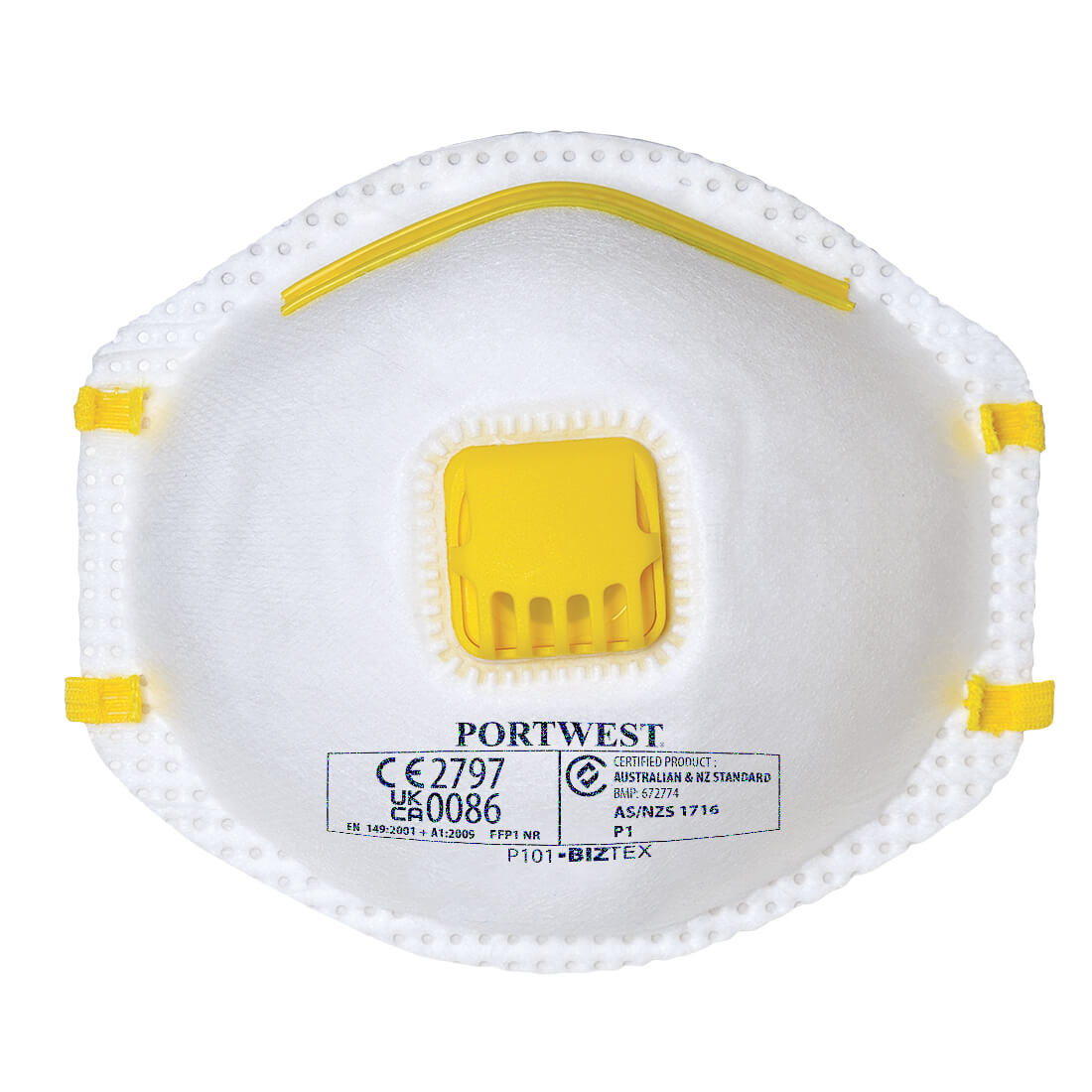 Portwest Valved Dust Mist Respirator (Pack of 10)