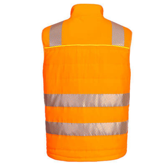 Portwest DX4 Hi-Vis Softshell Gilet #colour_orange-black