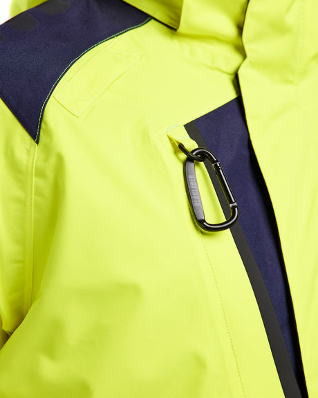 Blaklader Shell Jacket Hi-Vis 4435 #colour_hi-vis-yellow-navy-blue