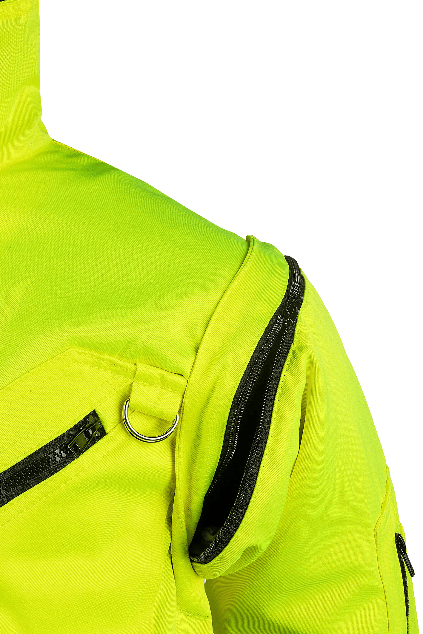Sioen Sparrow Hi-Vis Winter Bomber Jacket With Detachable Sleeves