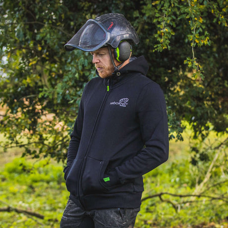 Arbortec Hoodie PYL Zip Front #colour_black