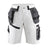 Blaklader X1500 Painters Shorts 1512 #colour_white-dark-grey