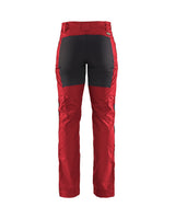 Blaklader Women's Service Trousers Stretch 71591845 #colour_red-black