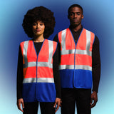 Regatta Professional Hi-Vis Pro Two Tone Vest - Orange/Blue