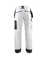 Blaklader X1500 Painters Trousers 1510 #colour_white-dark-grey