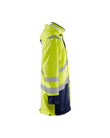 Blaklader Rain Coat Hi-Vis Level 3 4326 #colour_hi-vis-yellow-navy-blue