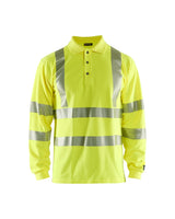 Blaklader Multinorm Pique Long Sleeved 3439 #colour_hi-vis-yellow