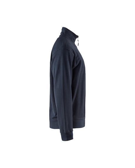 Blaklader Sweatshirt with Half Zip 3369 #colour_dark-navy-blue