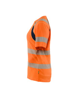 Blaklader T-Shirt Hi-Vis Women 3503 #colour_orange-navy-blue