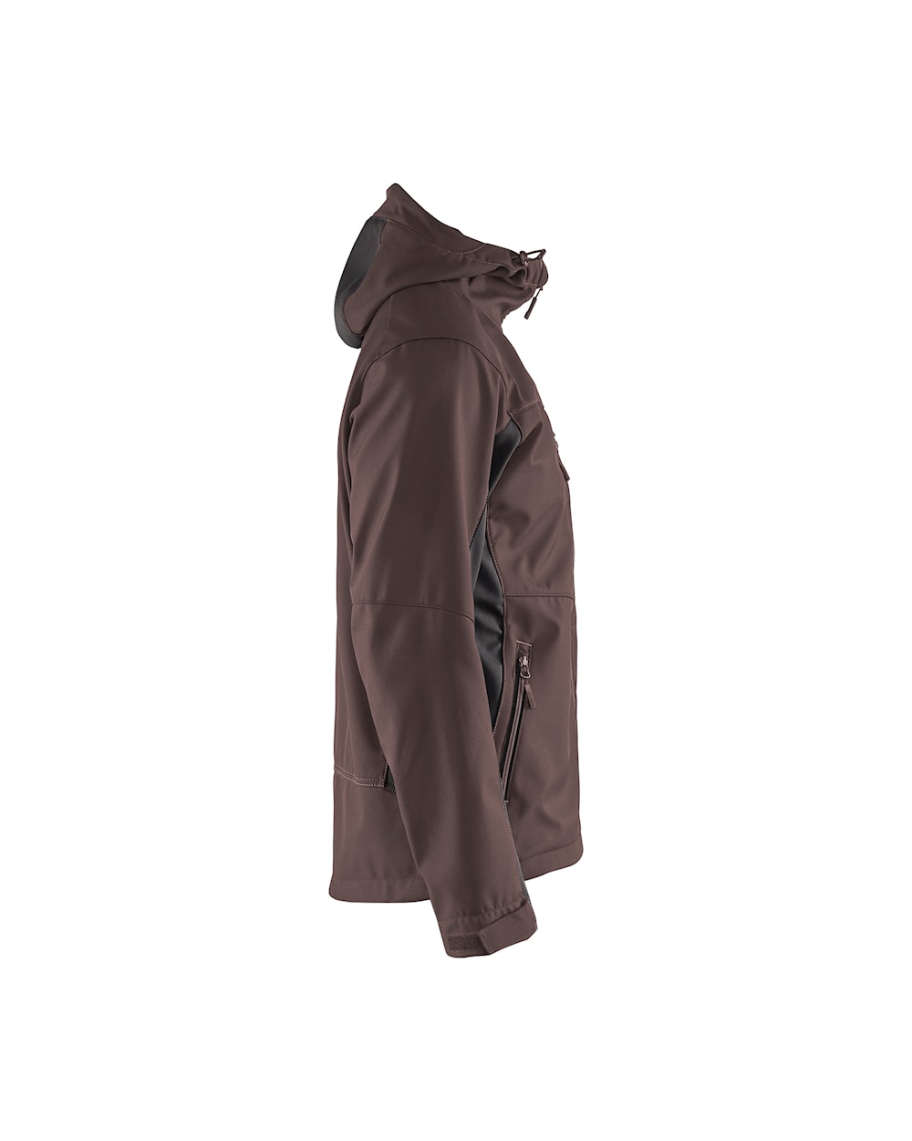 Blaklader Softshell Jacket with Hood 4753 #colour_brown-black