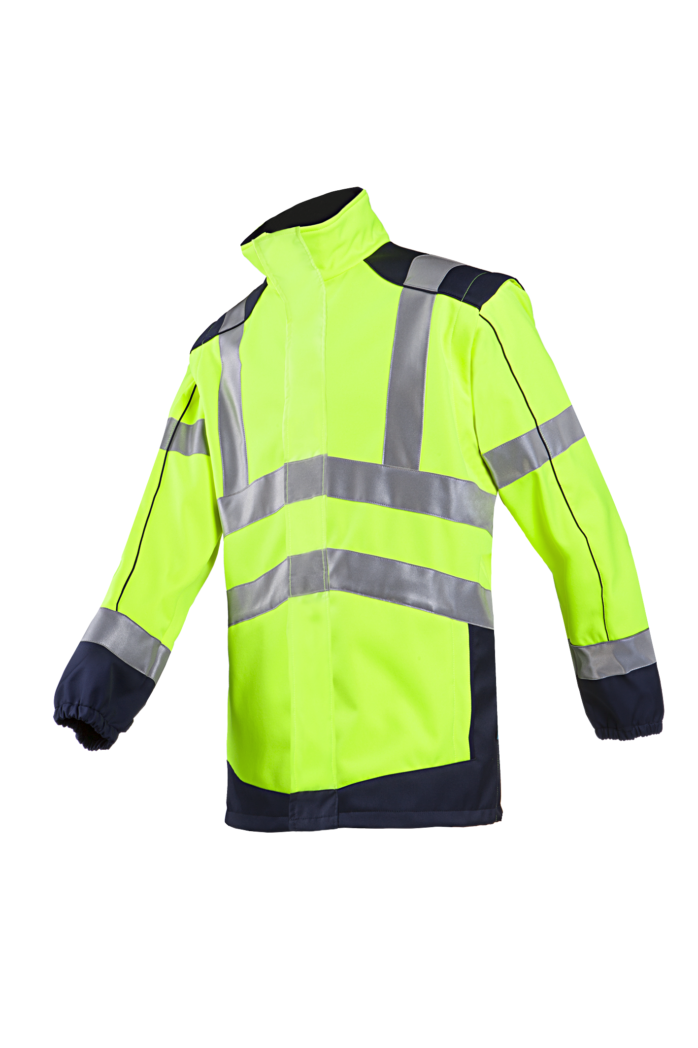 Sioen Drayton Hi-Vis Softshell Jacket With Detachable Sleeves