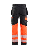 Blaklader Hi-Vis trousers with stretch 1794 - Black/Red