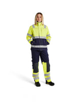 Blaklader Jacket Multinorm Women 4091 #colour_hi-vis-yellow-navy-blue