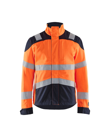 Blaklader Multinorm Inherent Jacket 4089 #colour_orange-navy-blue