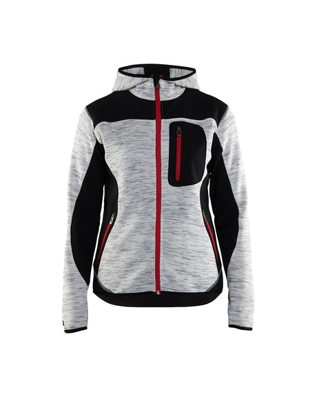 Blaklader Women's Knitted Jacket 4931 #colour_grey-melange-black