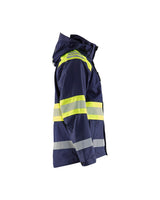 Blaklader Shell Jacket Hi-Vis 4420 #colour_navy-blue-hi-vis-yellow