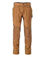 Mascot Customized Trousers with Kneepad Pockets - Nut Brown