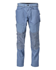 Mascot Customized Trousers with Kneepad Pockets - Stone Blue