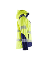 Blaklader Women's Hi-Vis Softshell Jacket 4791 #colour_hi-vis-yellow-navy-blue