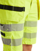 Blaklader Women's Hi-Vis Shorts with Stretch 7186 #colour_hi-vis-yellow