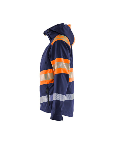 Blaklader Women's Softshell Jacket Hi-Vis 4404 #colour_navy-blue-orange