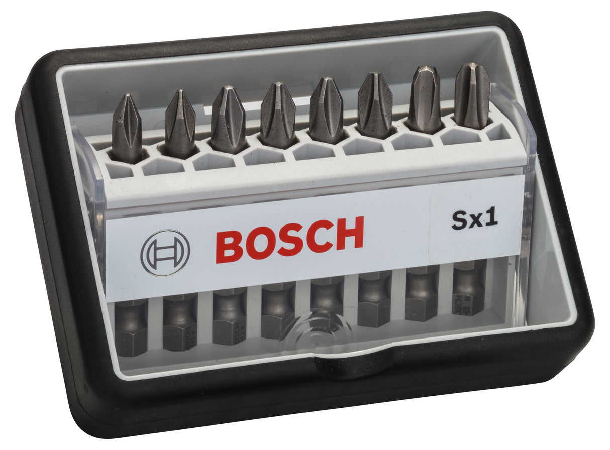 Bosch Professional 8-Piece Robust Line Screwdriver Bit Set Sx, Extra Hard Version 49mm