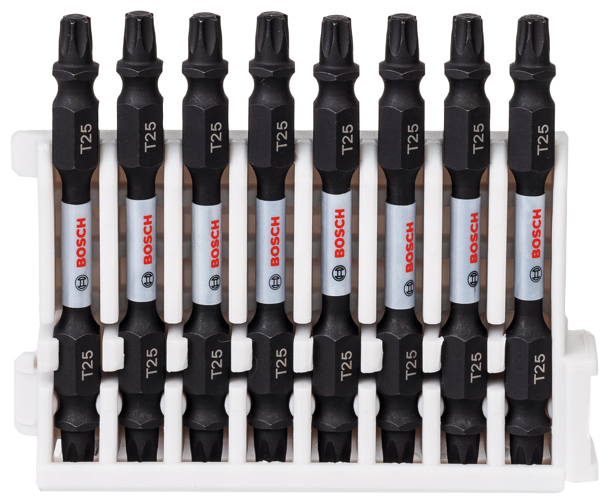 Bosch Professional Double Ended Bit Pack - 65mm, 8xT25 Pick & Clic Impact