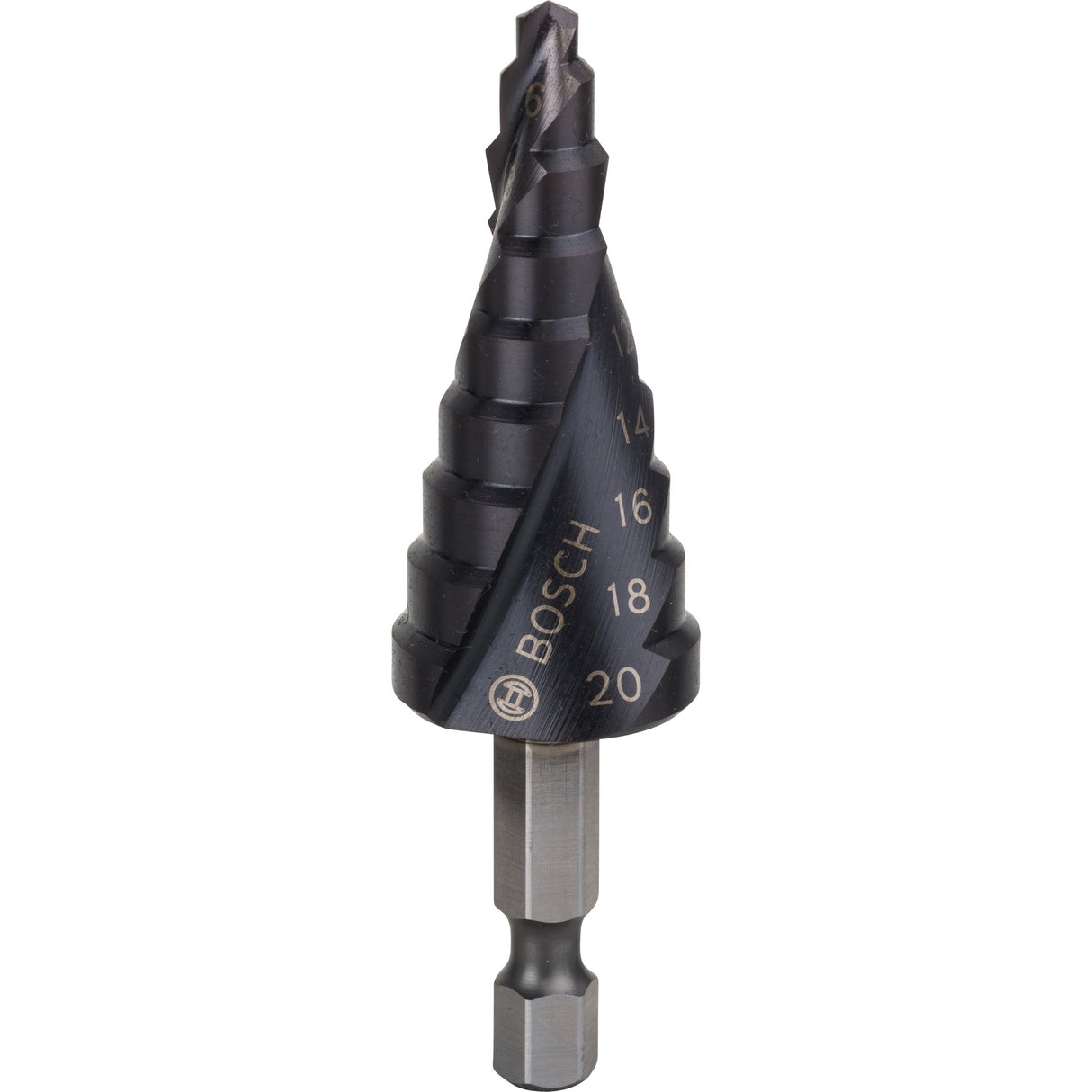 Bosch Professional Step Drill Bit HSS-AlTiN 1/4" Hex - 4-20mm