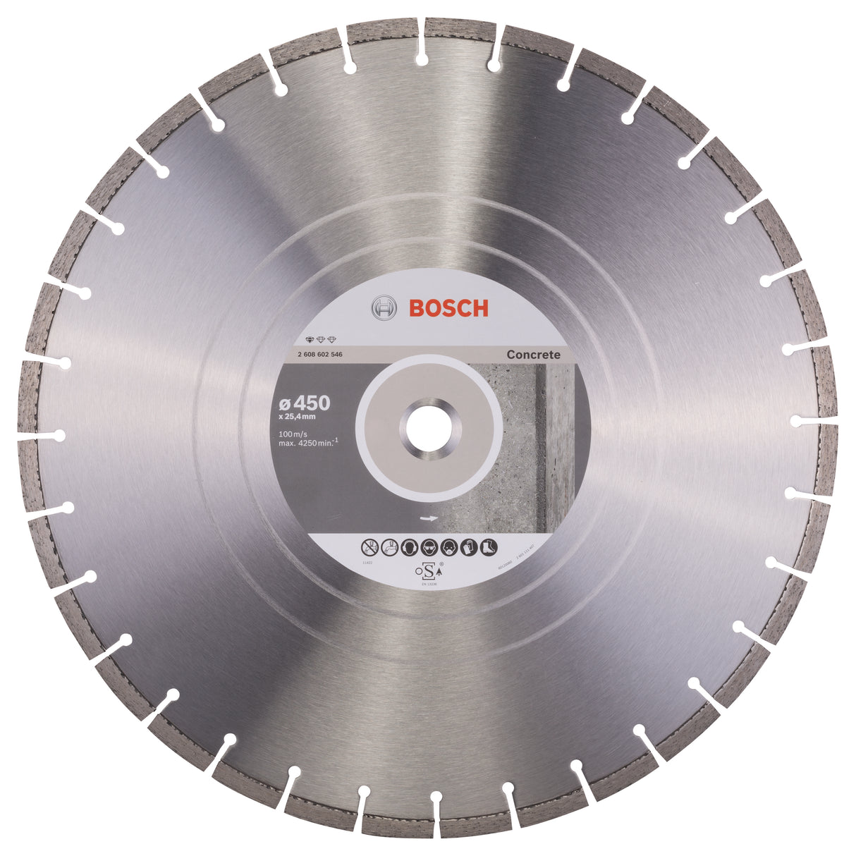 Bosch Professional Concrete Diamond Cutting Disc - 450 x 25.40 x 3.6 x 10 mm Standard