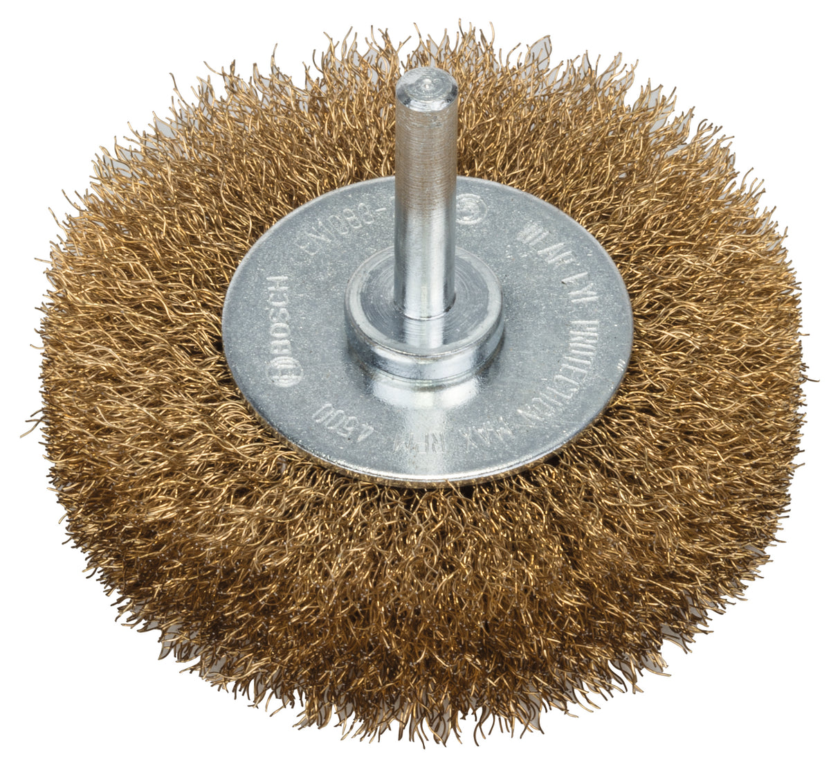 Bosch Professional Crimped Wire Wheel - Brass-Coated, 75x0.2mm, 75mm Diameter, 16mm Arbor Size