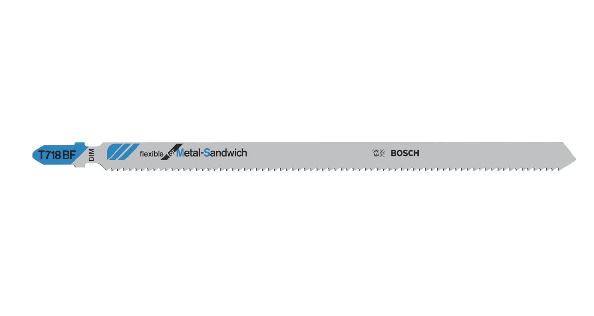 Bosch Professional Jigsaw Blade T718BF for Metal-Sandwich Cutting