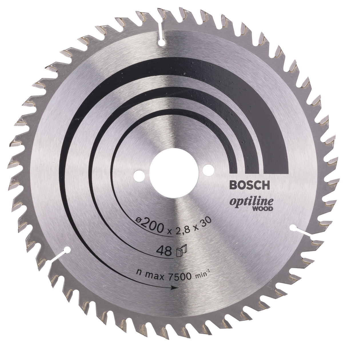 Bosch Professional Optiline Wood Circular Saw Blade - 200 x 30 x 2.8 mm, 48 Teeth