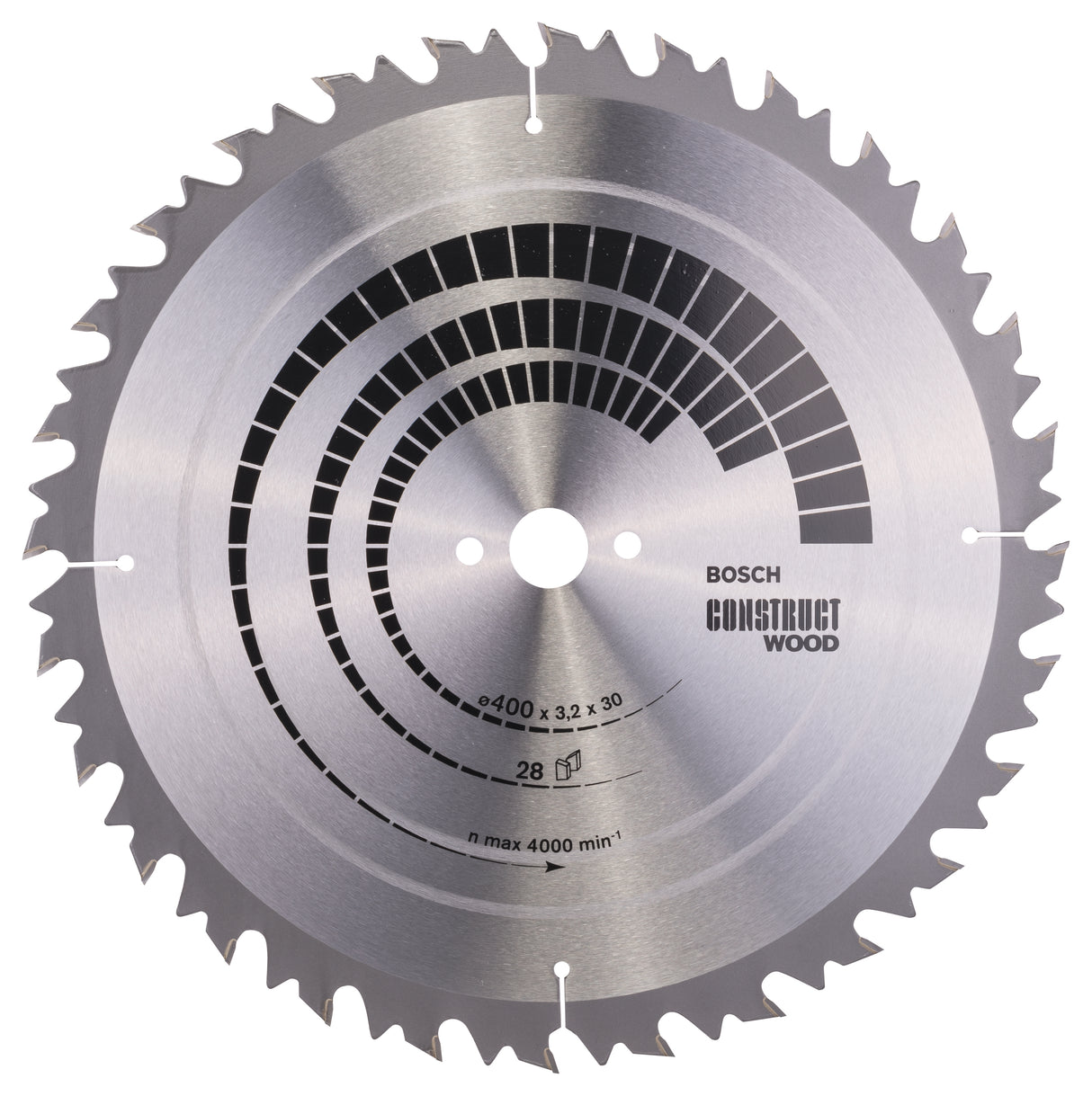 Bosch Professional Construct Wood Circular Saw Blade - 400 x 30 x 3.2mm, 28 Teeth