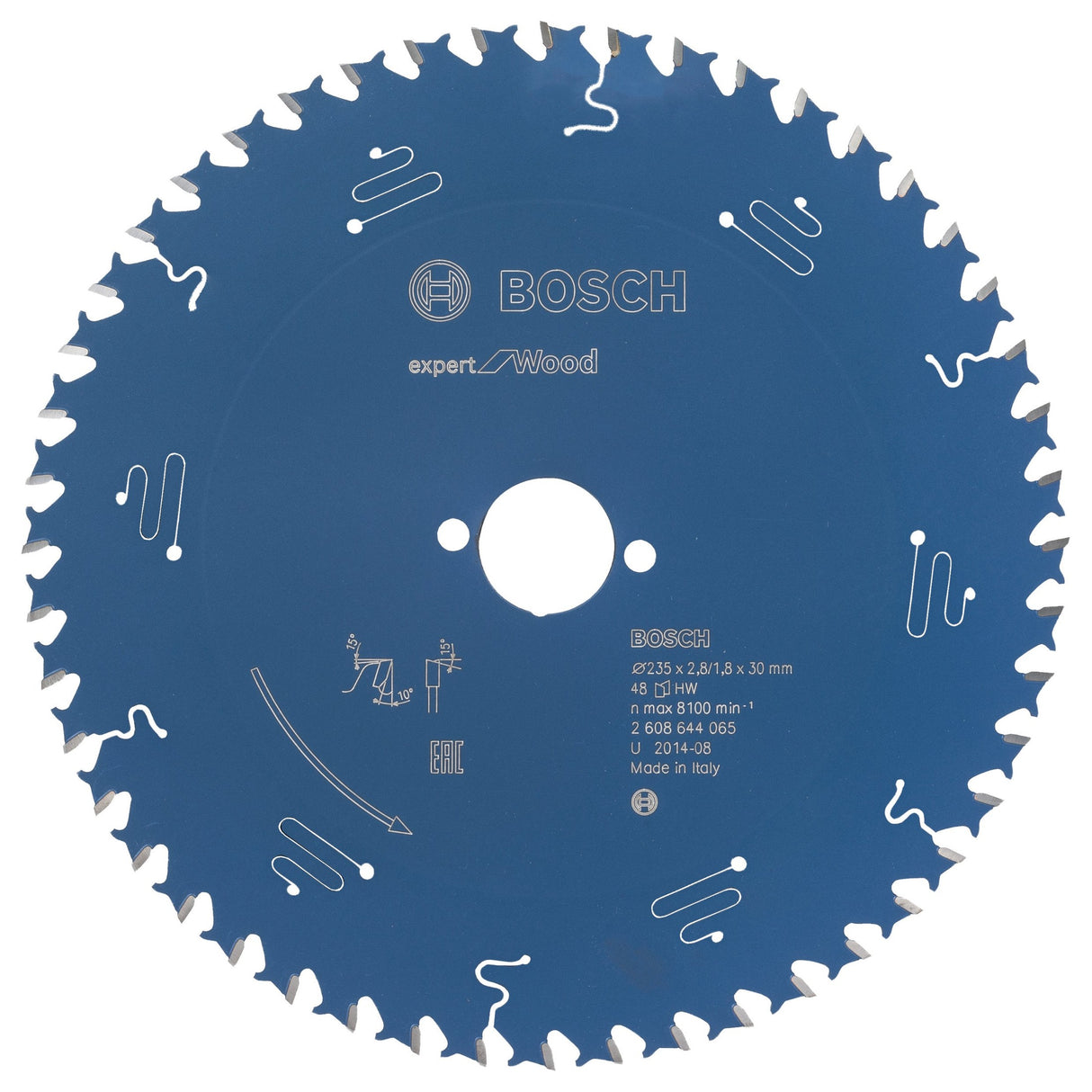 Bosch Professional Circular Saw Blade Expert for Wood - 235 x 30 x 2.8 mm, 48 Teeth