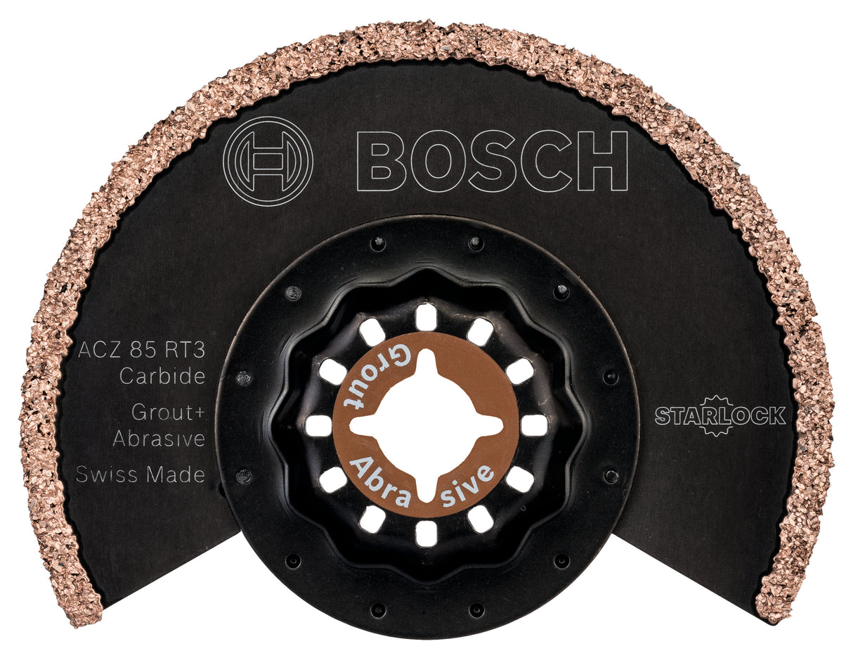 Bosch Professional Starlock ACZ 85 RT3 Carbide Grout and Abrasive 10 Pack