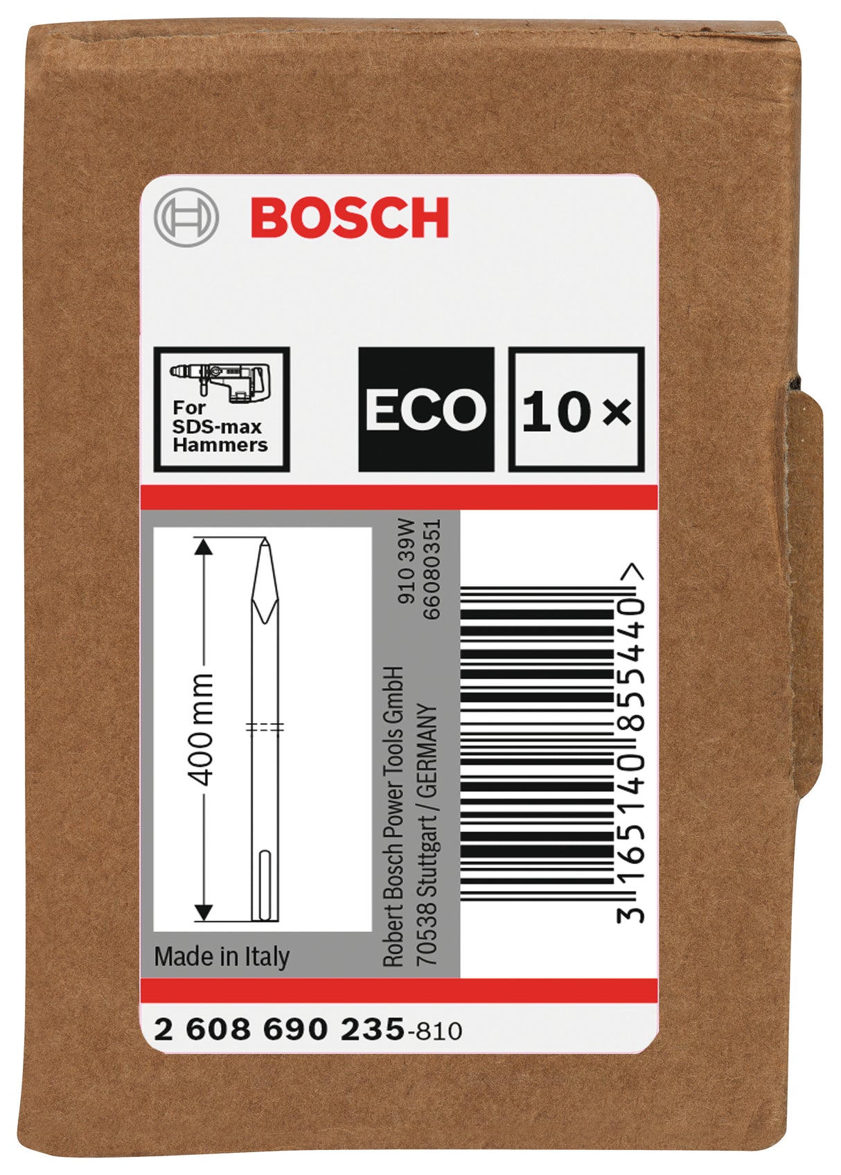 Bosch Professional SDS-Max Pointed Chisel - 400mm