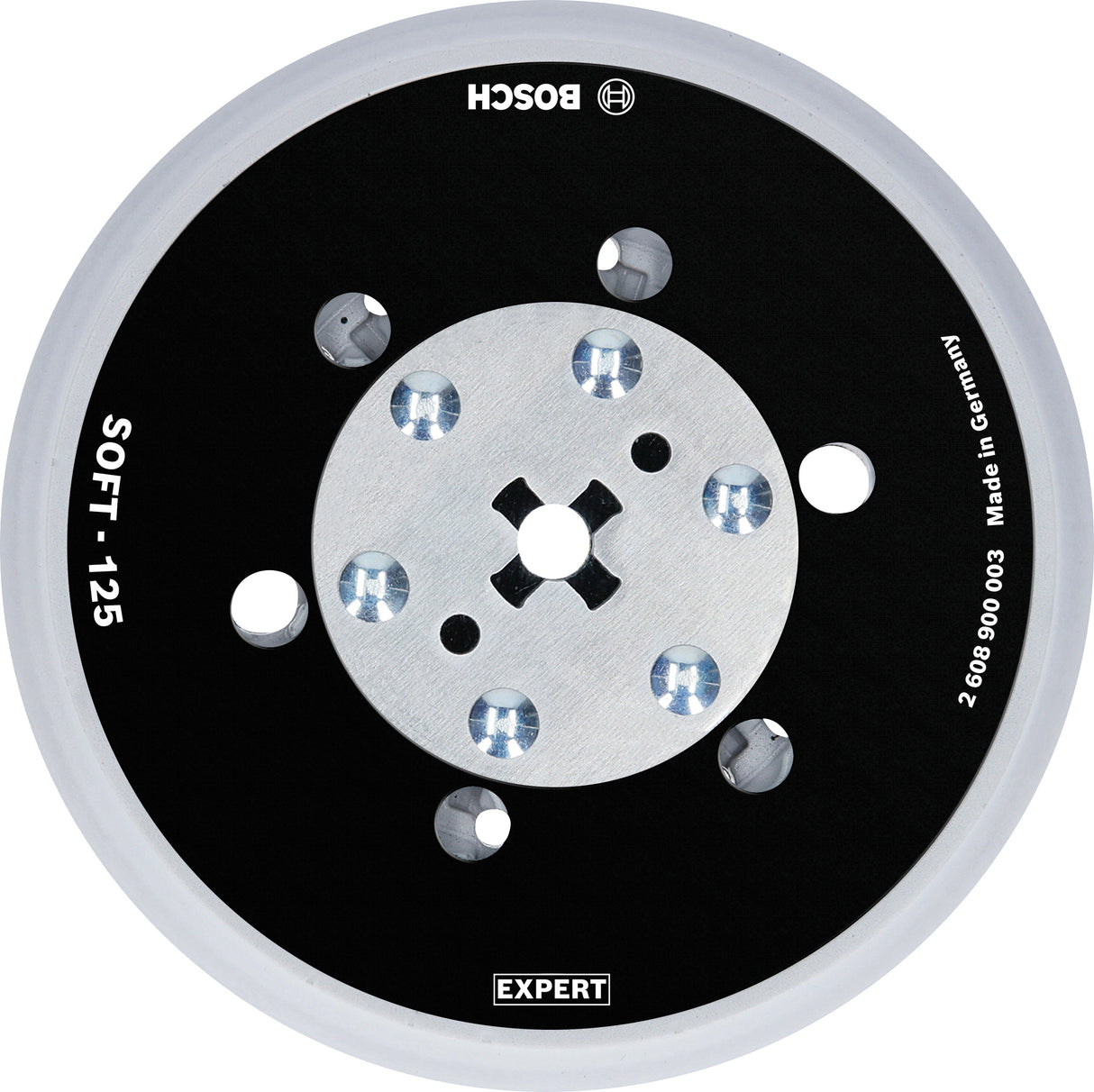 Bosch Professional Multihole Backing Pad - Universal 125mm, Soft Expert