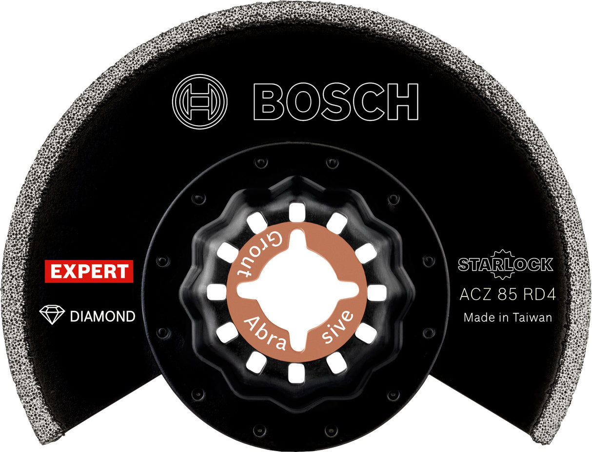 Bosch Professional Starlock Diamond Segment Grout & Abrasive Blade ACZ85RD4 - 1 Piece