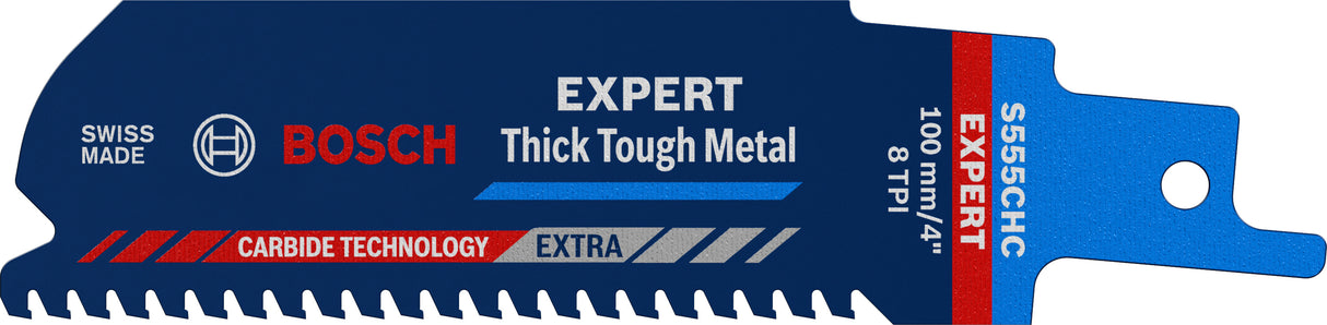 Bosch Professional Expert Thick Tough Metal S 555 CHC Reciprocating Saw Blade 1-pc