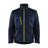 Blaklader Softshell Jacket 4950 #colour_dark-navy-blue-hi-vis-yellow