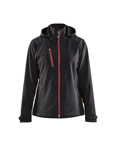 Blaklader Women's Softshell Jacket 4719 #colour_black-red