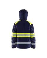 Blaklader Winter Jacket Hi-Vis 4480 #colour_navy-blue-hi-vis-yellow