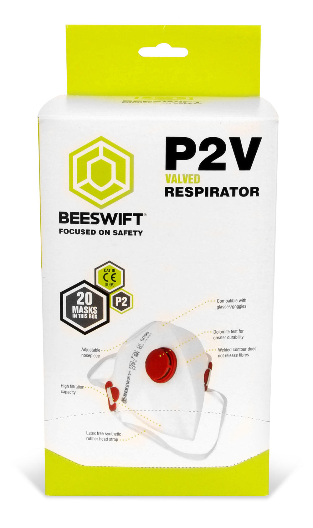 Beeswift Fold Flat P2 Mask With Valve