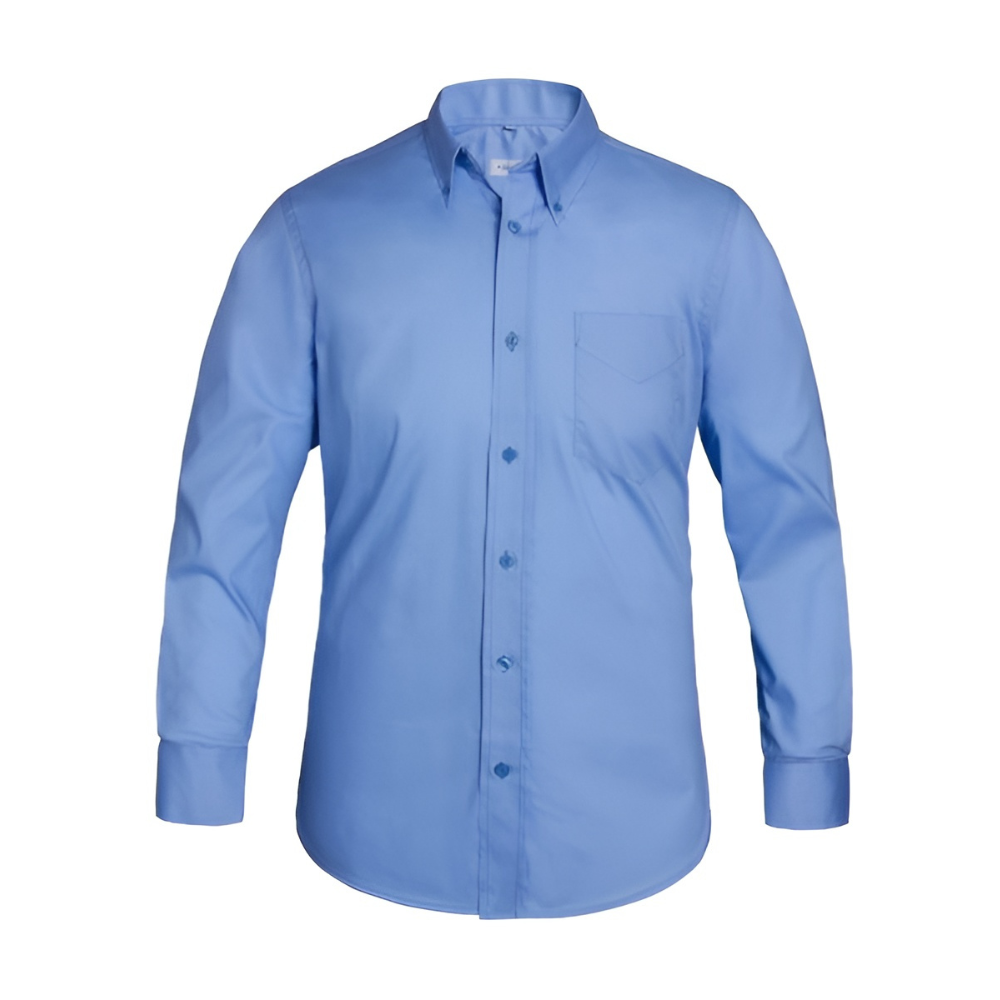 Future Garments Aqua Oxford Shirt Long Sleeve